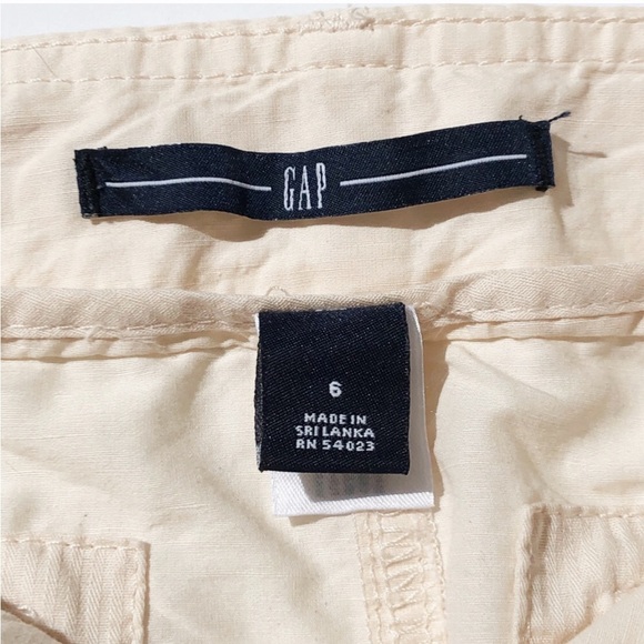 Gap Utility Cargo Skirt, Cream Linen Blend, Size 6 - Picture 13 of 13